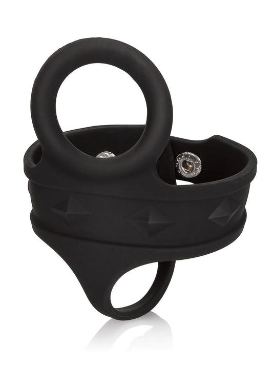 Beste vandaag nog: Silicone Tri - Snap Ball Spreader by CalExotics - bij Happytoys - Default Title - 12718 - BLACK