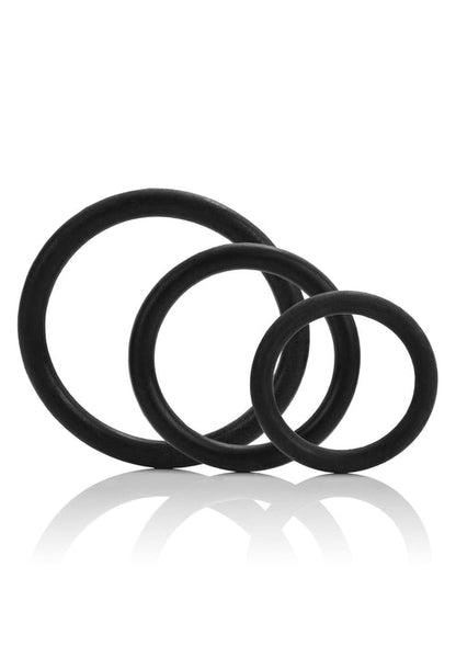 Beste vandaag nog: Tri - Rings by CalExotics Rings - bij Happytoys Sexshop: online sex shop for Feeling Happy & Easy 😊 - Zwart - 12720 - BLACK