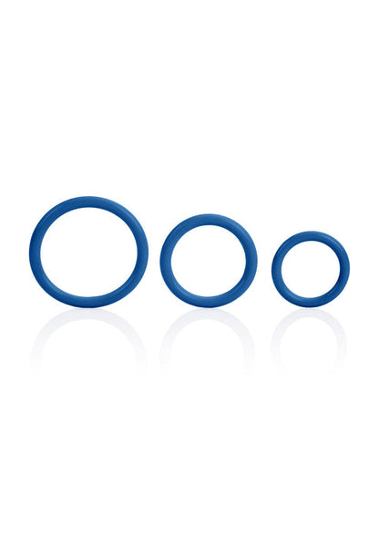 Beste vandaag nog: Tri - Rings by CalExotics Rings - bij Happytoys Sexshop: online sex shop for Feeling Happy & Easy 😊 - Blauw - 12720 - BLUE