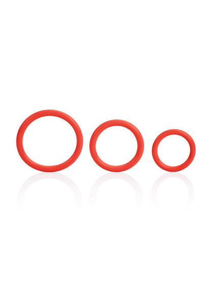 Beste vandaag nog: Tri - Rings by CalExotics Rings - bij Happytoys Sexshop: online sex shop for Feeling Happy & Easy 😊 - Rood - 12720 - RED