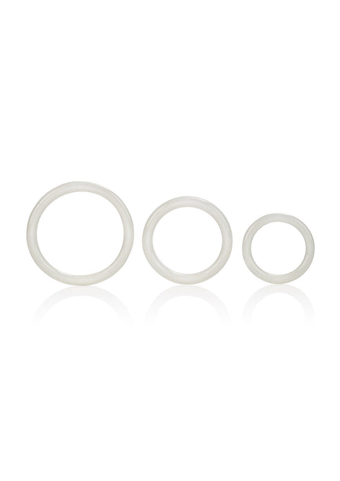 Beste vandaag nog: Tri - Rings by CalExotics Rings - bij Happytoys Sexshop: online sex shop for Feeling Happy & Easy 😊 - Wit - 12720 - WHITE