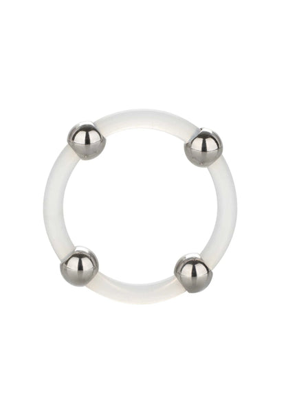 Bestel: Steel Beaded Silicone Ring L - bij Happytoys: de erotische sex webshop | liever Happy dan Easy ⭐⭐⭐⭐⭐ - Default Title - 12765 - CLEAR