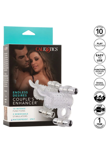 CalExotics Endless Desires koppel-enhancer verpakking met apparaat en kenmerkstempels