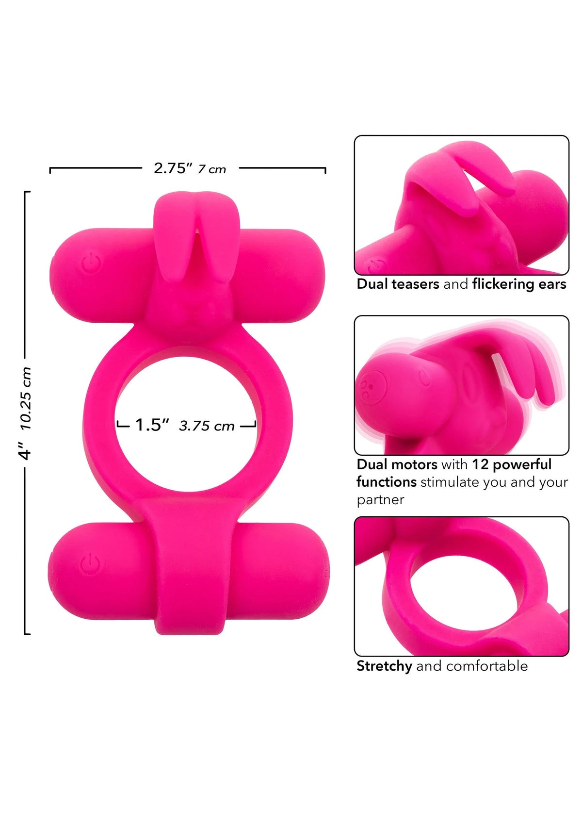 Beste vandaag nog: Rechargeable Rockin Rabbit by CalExotics - bij Happytoys Sexshop: Toys for Feeling Happy & Easy 😊