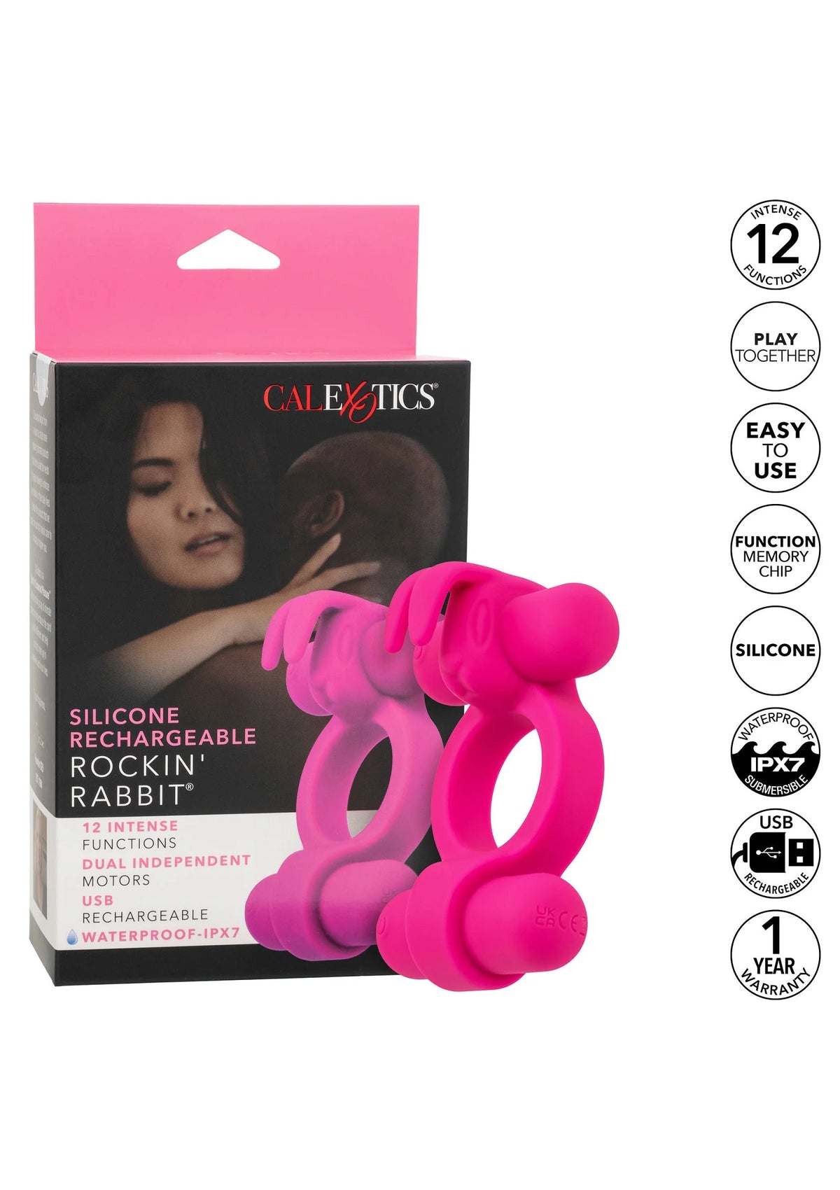 Beste vandaag nog: Rechargeable Rockin Rabbit by CalExotics - bij Happytoys Sexshop: Toys for Feeling Happy & Easy 😊