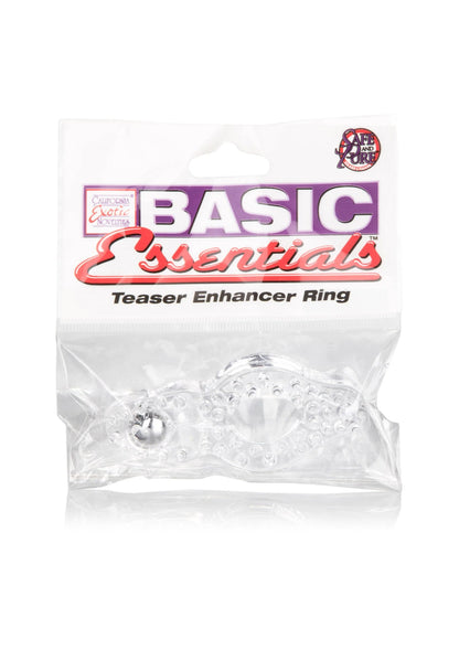 Teaser enhancer ring verpakking met BASIC Essentials en doorzichtige zak
