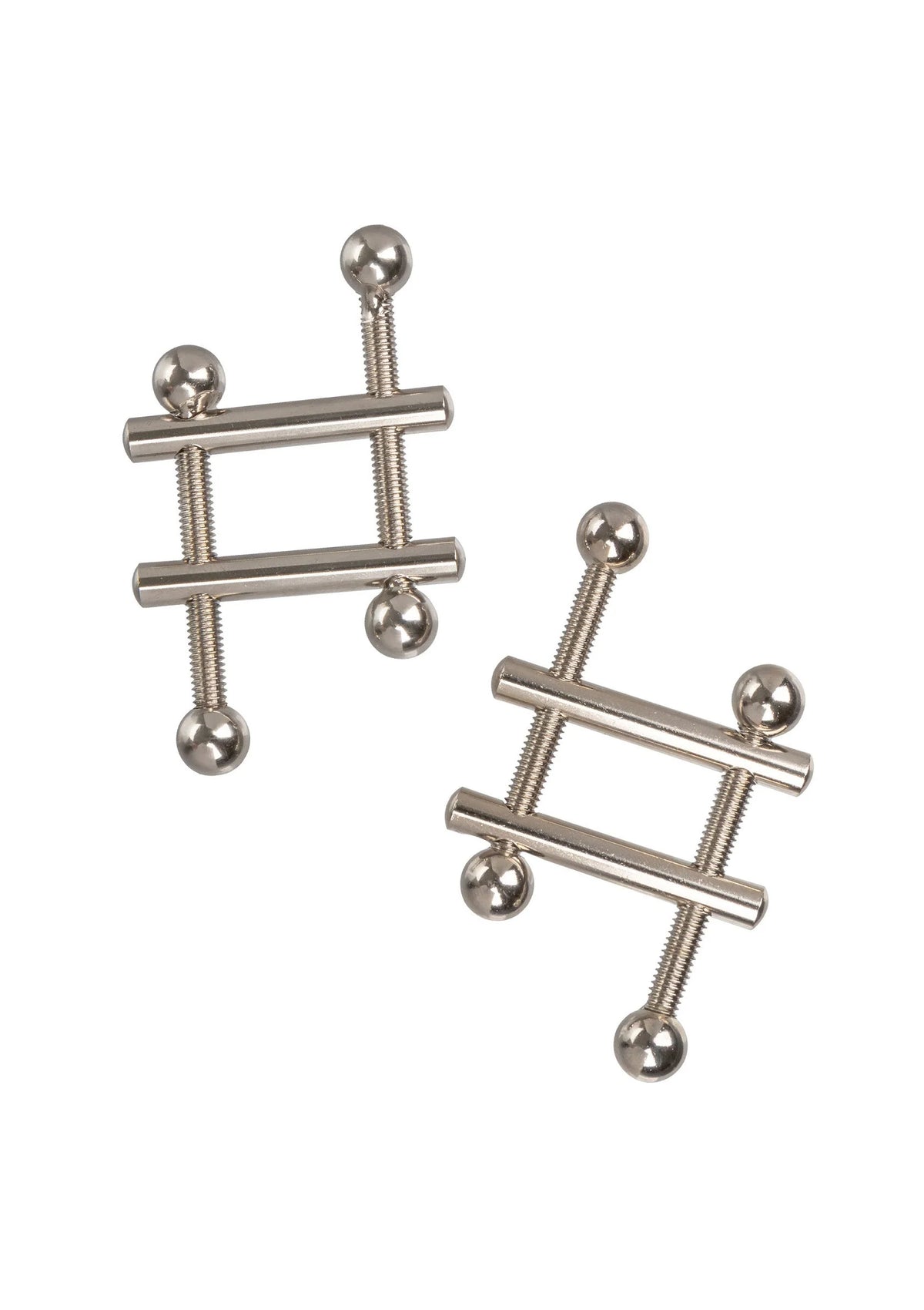 Beste vandaag nog: Crossbar Nipple Vices by CalExotics - bij Happytoys - Default Title - 12915 - SILVER