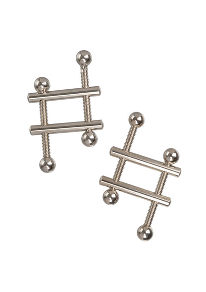 Beste vandaag nog: Crossbar Nipple Vices by CalExotics - bij Happytoys - Default Title - 12915 - SILVER