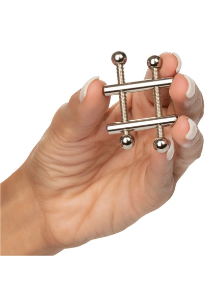 Beste vandaag nog: Crossbar Nipple Vices by CalExotics - bij Happytoys