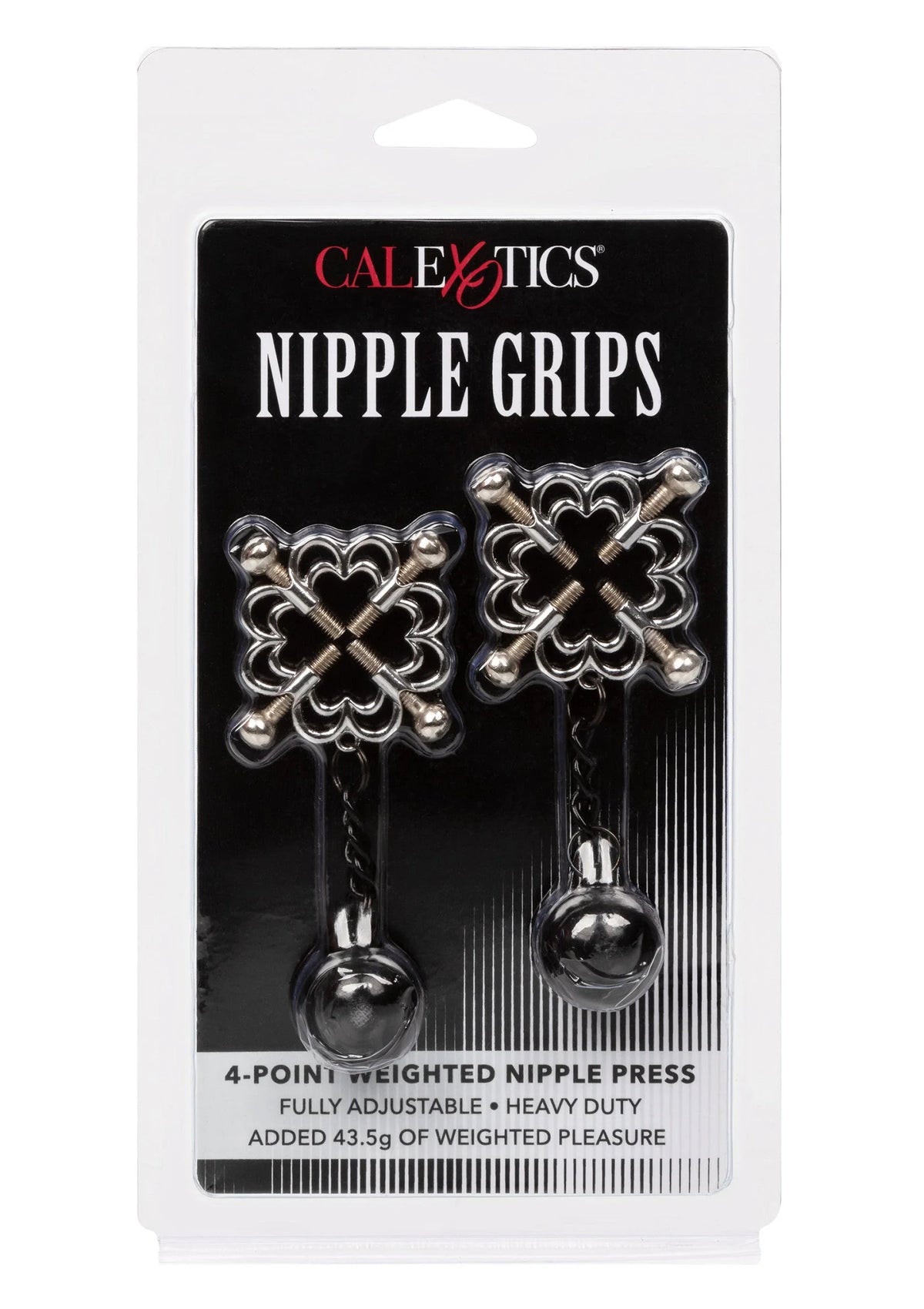 Beste vandaag nog: 4 - Point Weighted Nipple Press by CalExotics - bij Happytoys