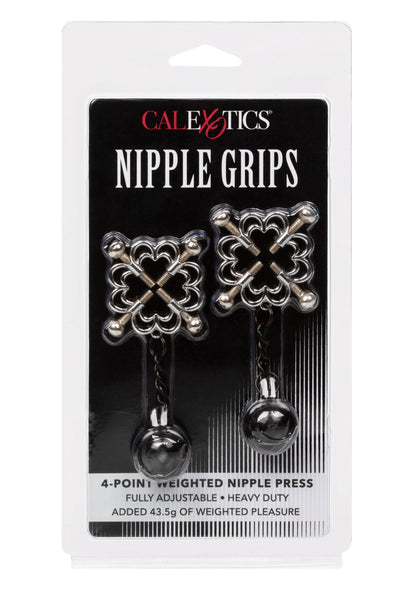Beste vandaag nog: 4 - Point Weighted Nipple Press by CalExotics - bij Happytoys