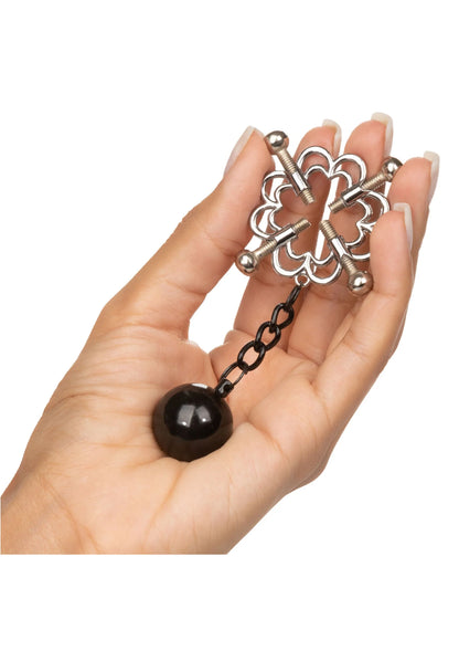 Beste vandaag nog: 4 - Point Weighted Nipple Press by CalExotics - bij Happytoys