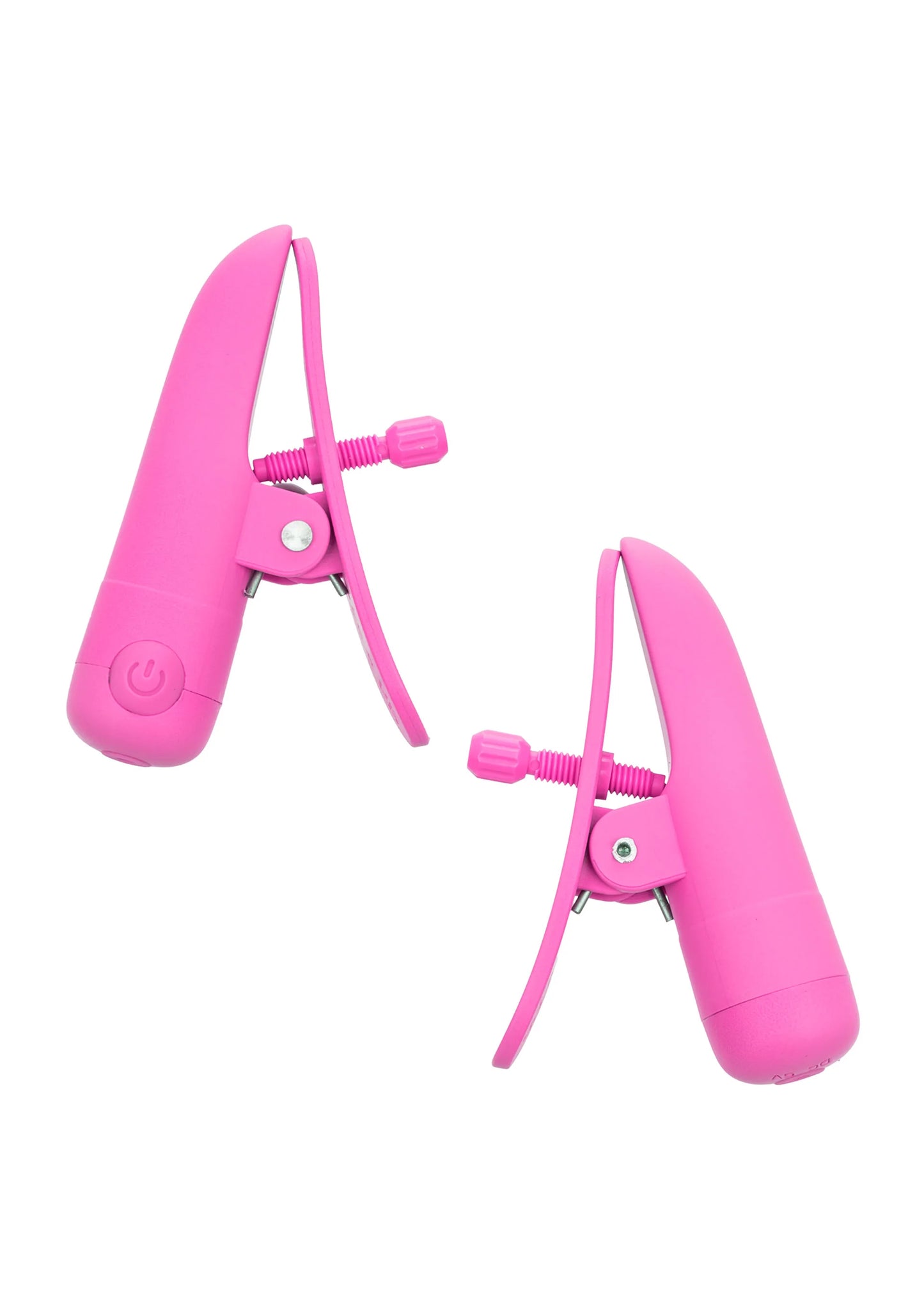 Roze tepelclips met verstelbare schroefsluiting en ringbanden