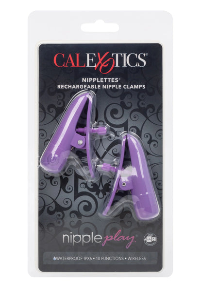 CalExotics tepelklemmen, paarse set in verpakking