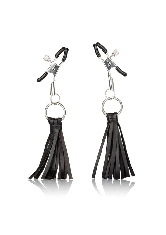 Bestel: Playful Tassels Nipple Clamps - bij Happytoys: de erotische sex webshop | liever Happy dan Easy ⭐⭐⭐⭐⭐ - Default Title - 12956 - BLACK