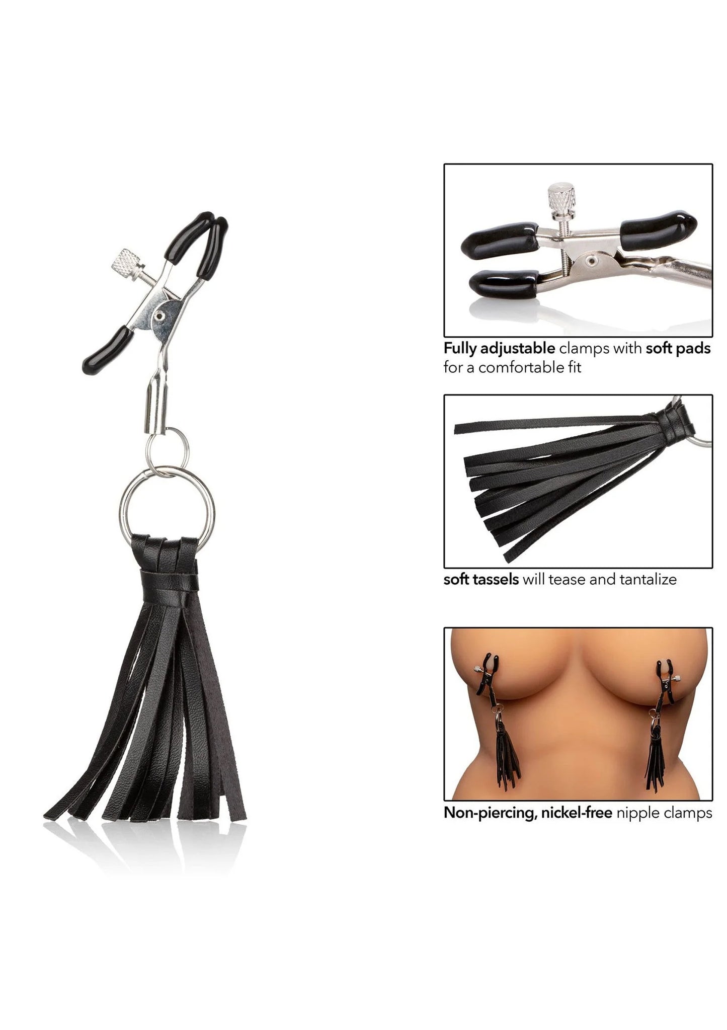 Bestel: Playful Tassels Nipple Clamps - bij Happytoys: de erotische sex webshop | liever Happy dan Easy ⭐⭐⭐⭐⭐