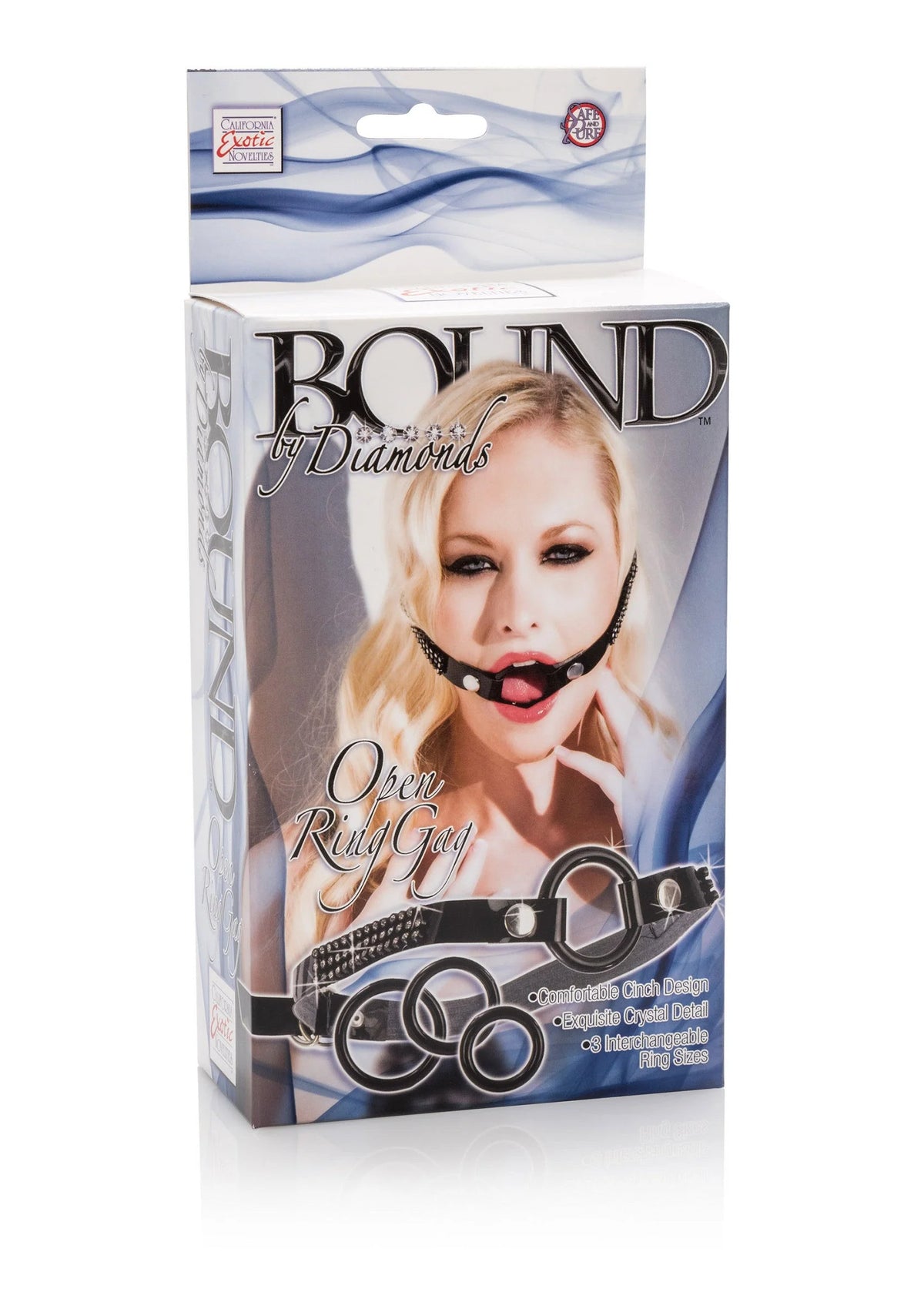 Beste vandaag nog: Bound By Diamonds Open Ring Gag by CalExotics - bij Happytoys