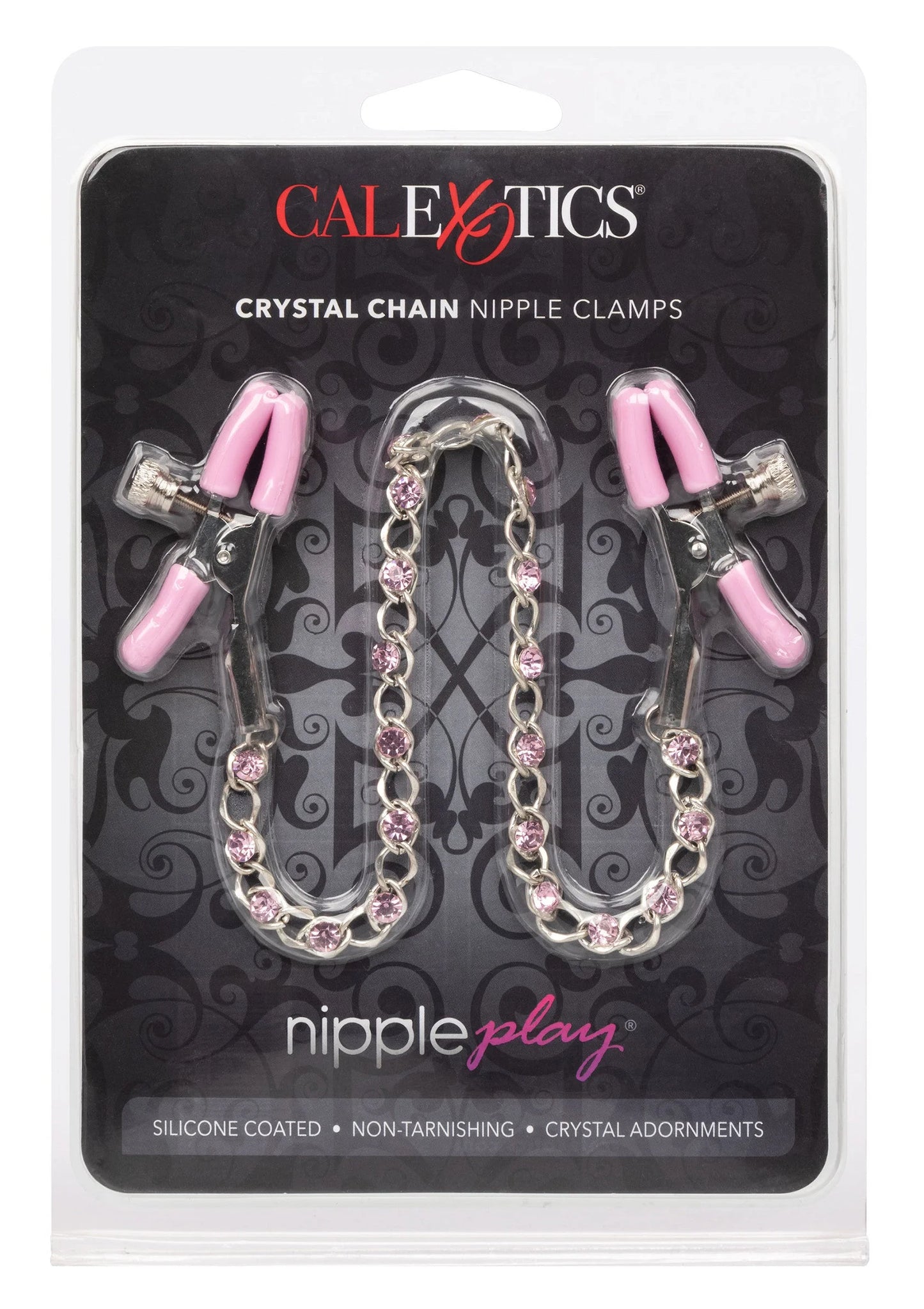 Beste vandaag nog: Crystal Chain Nipple Clamps by CalExotics - bij Happytoys Sexshop: Toys for Feeling Happy & Easy 😊