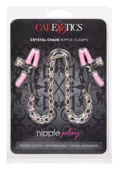 Beste vandaag nog: Crystal Chain Nipple Clamps by CalExotics - bij Happytoys Sexshop: Toys for Feeling Happy & Easy 😊