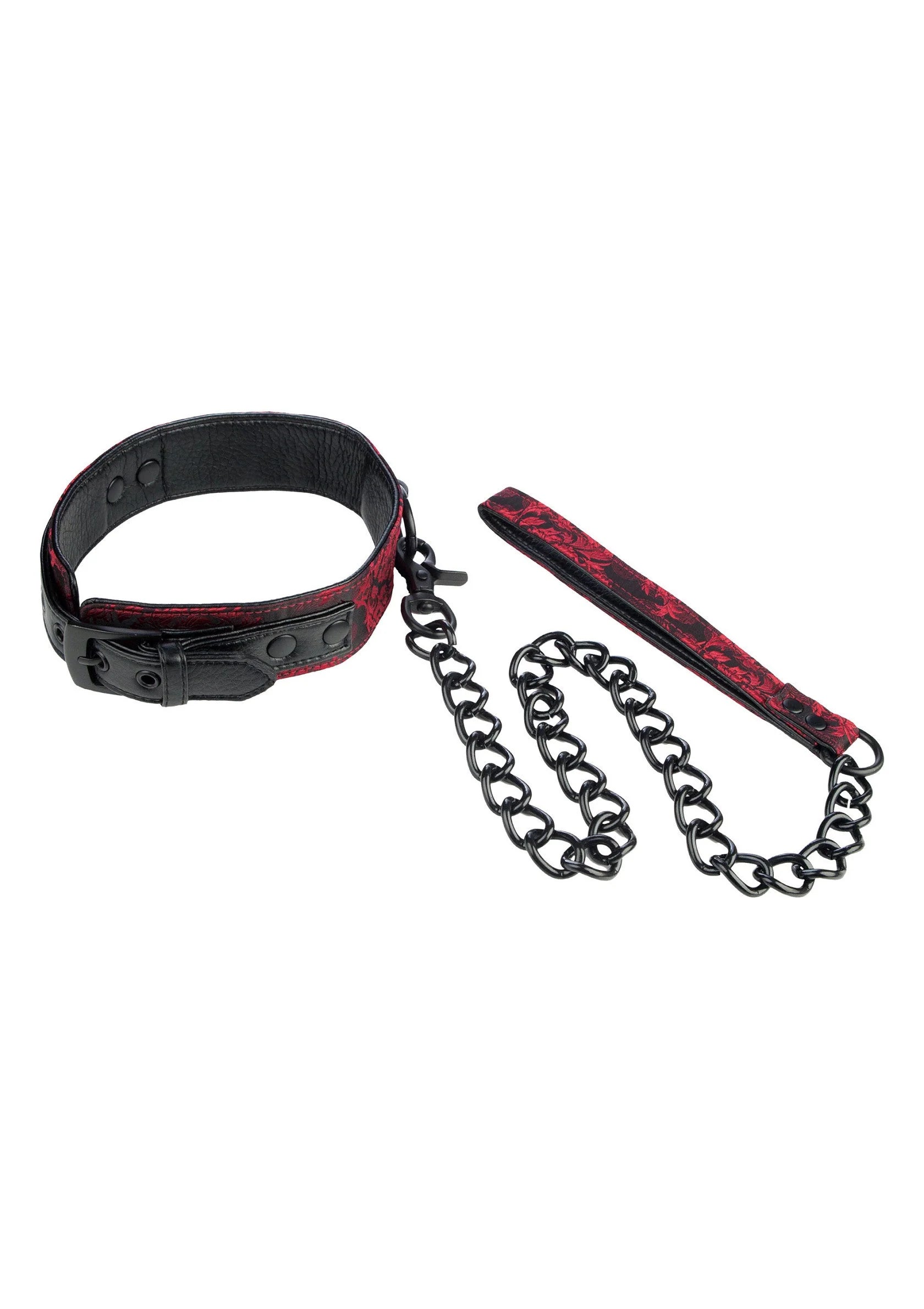 Beste vandaag nog: Scandal Collar with Leash by CalExotics - bij Happytoys - Default Title - 13012 - BLACK