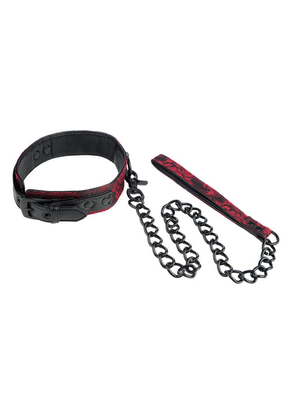 Beste vandaag nog: Scandal Collar with Leash by CalExotics - bij Happytoys - Default Title - 13012 - BLACK