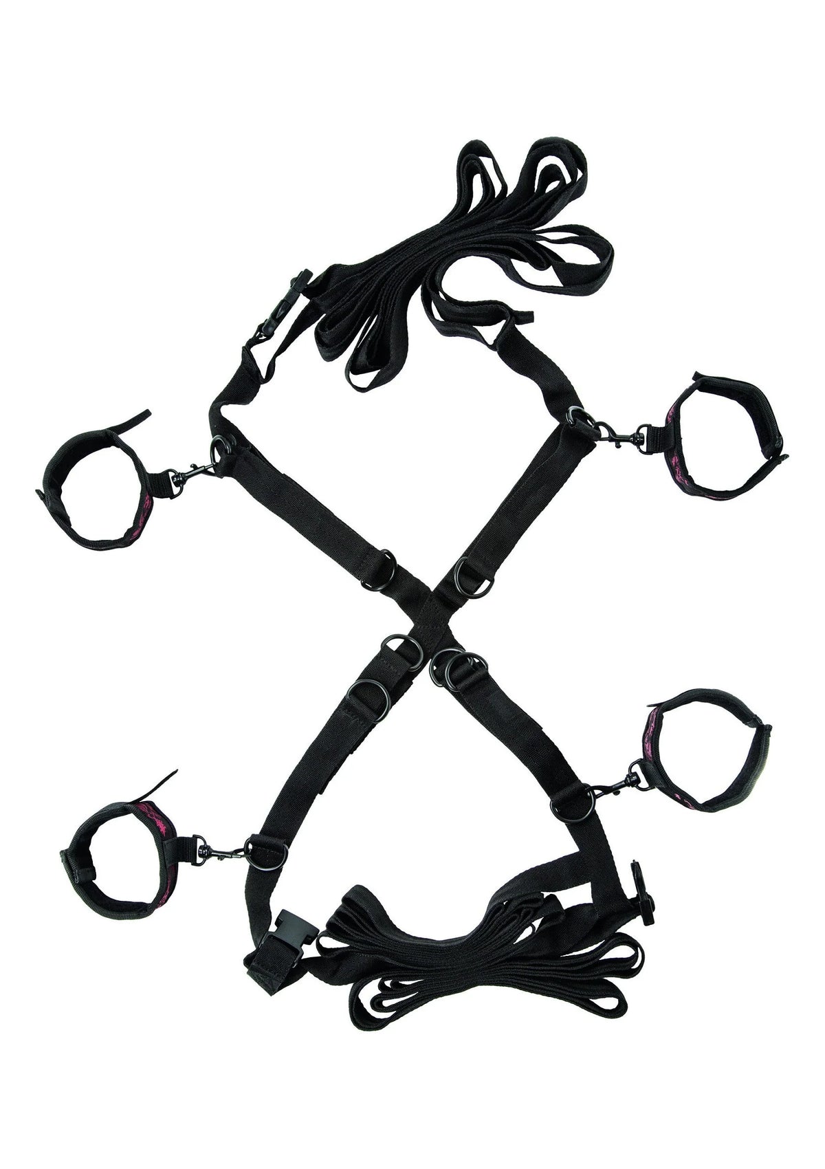 Beste vandaag nog: Scandal Over the Bed Cross by CalExotics - bij Happytoys - Default Title - 13021 - BLACK