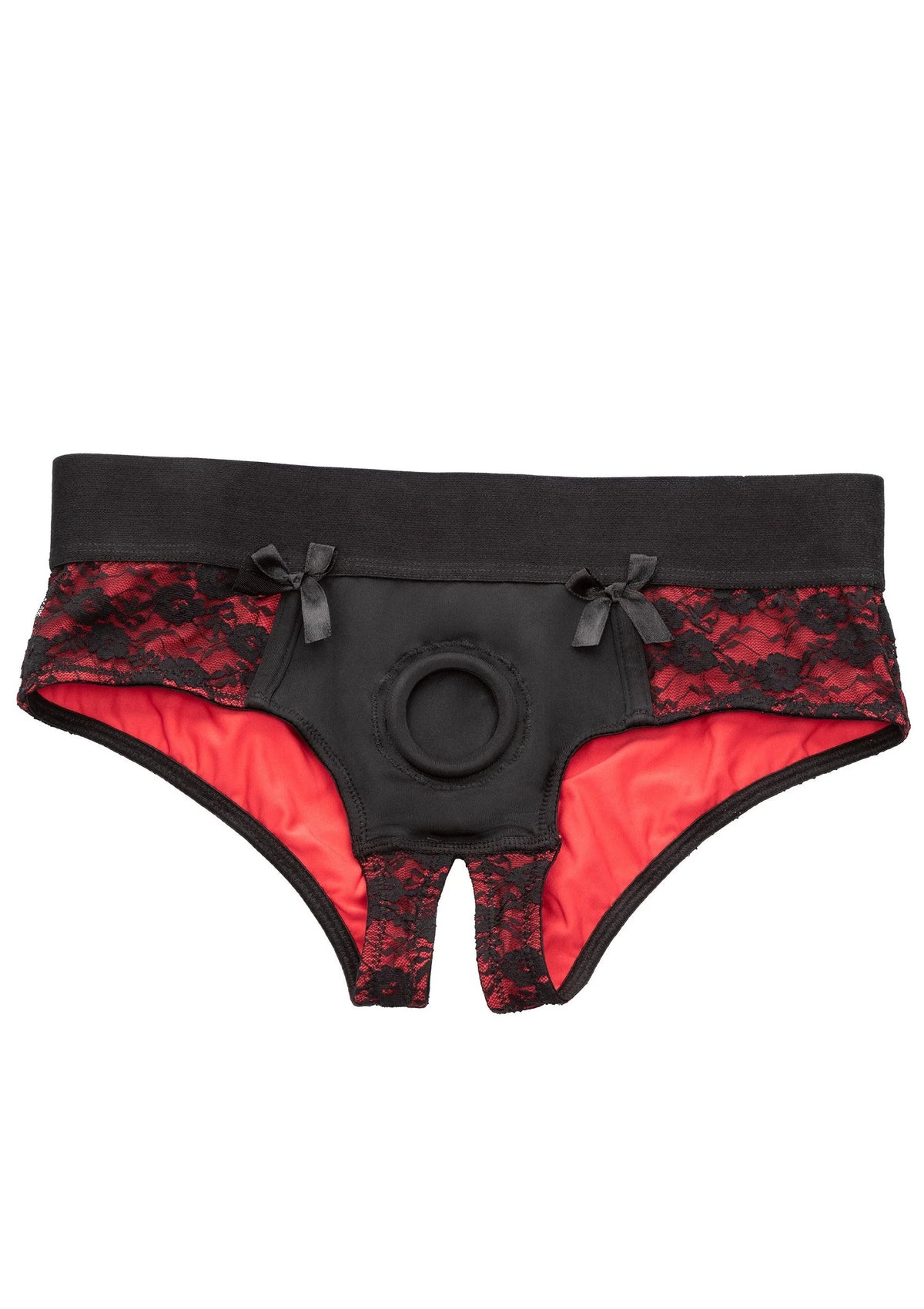 Beste vandaag nog: Scandal Crotchless Pegging Panty Set S/M by CalExotics - bij Happytoys - Default Title - 13039 - BLACK