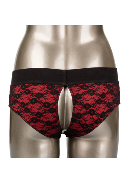 Beste vandaag nog: Scandal Crotchless Pegging Panty Set S/M by CalExotics - bij Happytoys