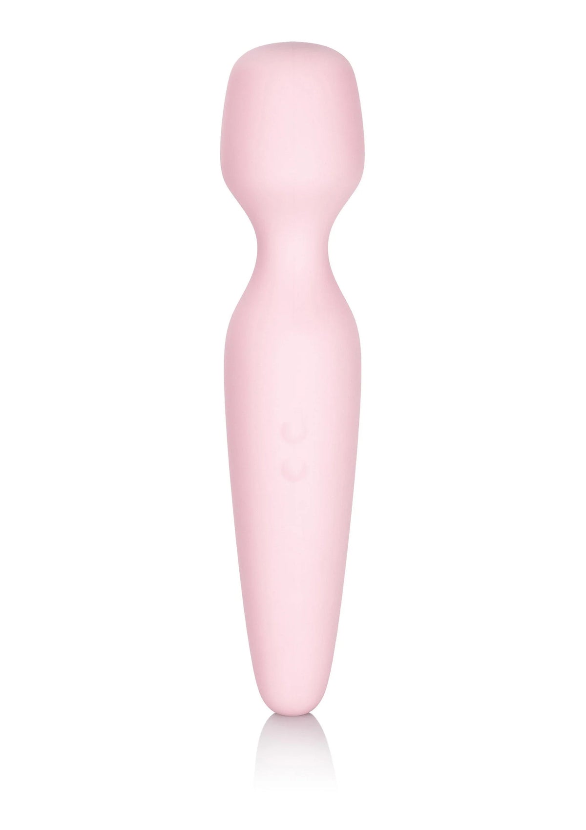 Roze wandvibrator met gladde siliconen hoes en ronde bovenkant