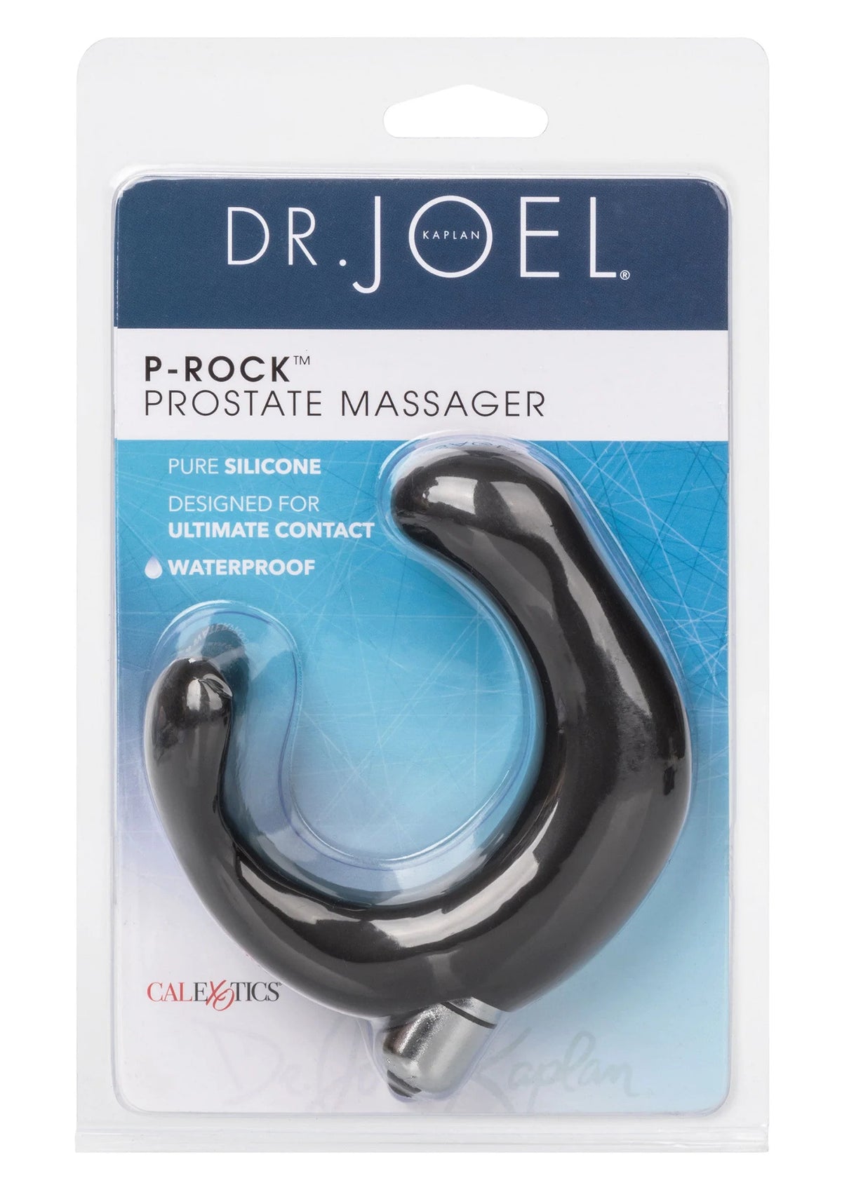 Dr. Joel Kaplan P-ROCK prostaatmassager in blister met zwart siliconen vorm