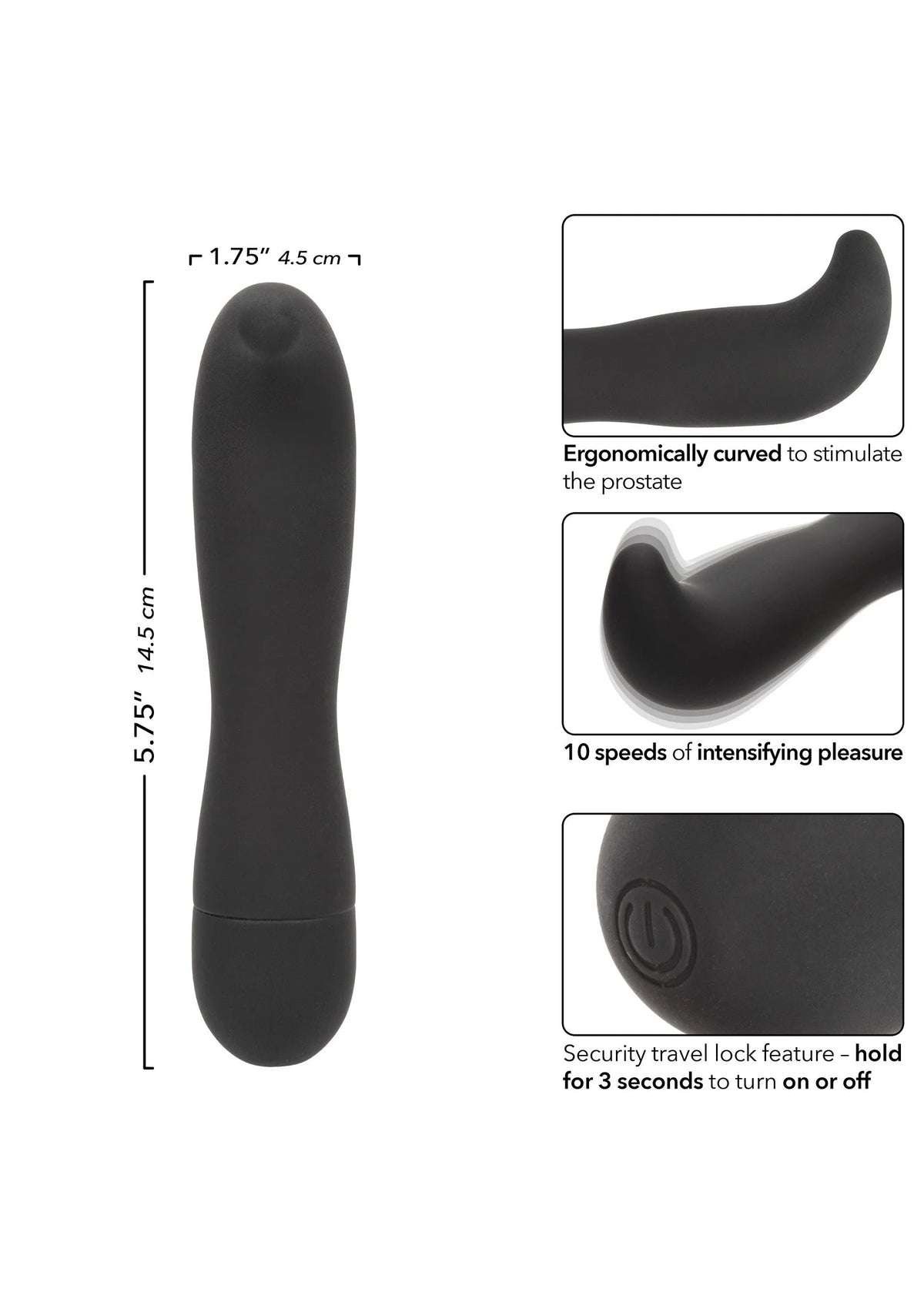 Bestel: Rechargeable Prostate Probe - bij Happytoys: de erotische sex webshop | liever Happy dan Easy ⭐⭐⭐⭐⭐