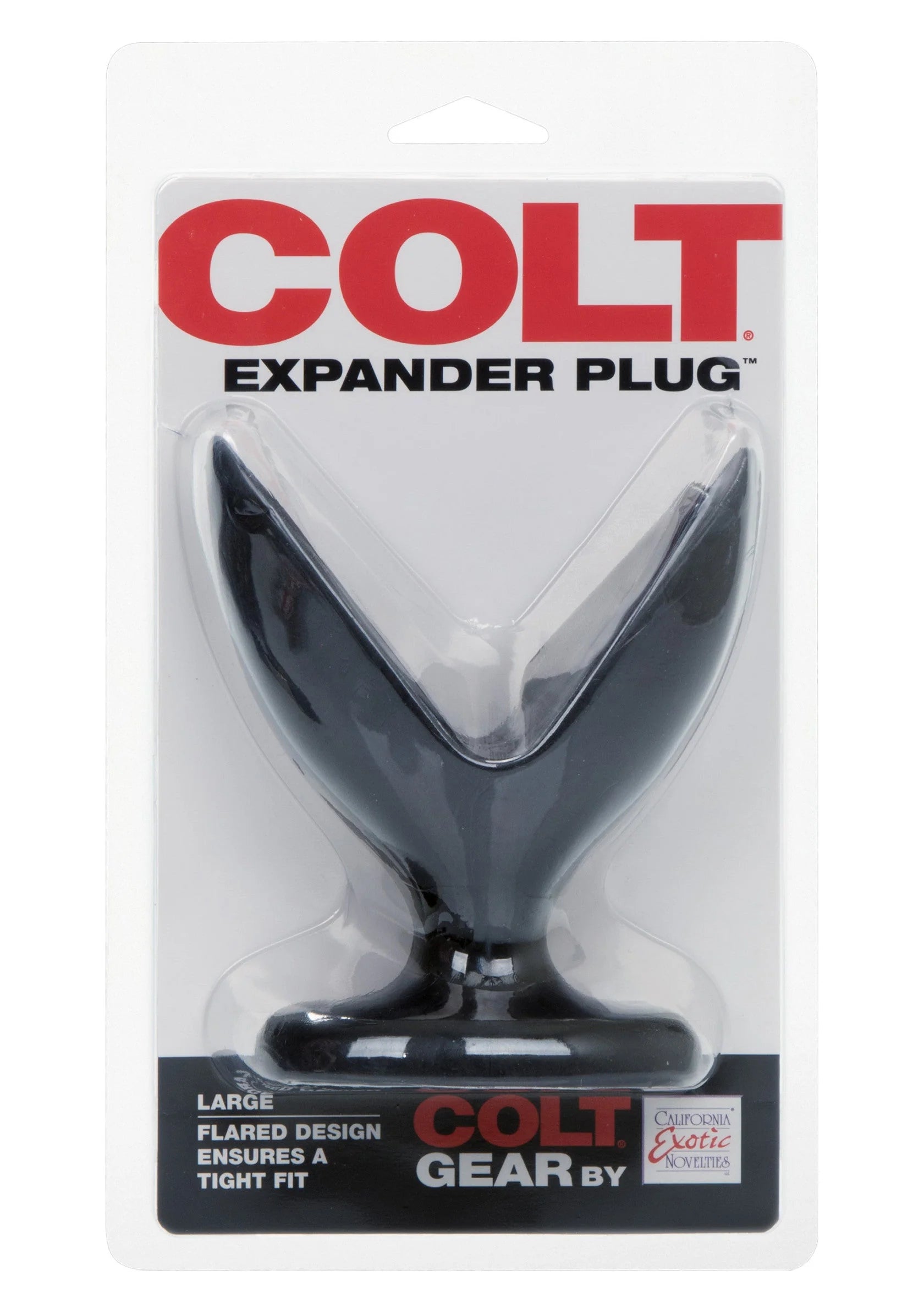 Blisterverpakking COLT Expander Plug large met COLT GEAR-tekst en CalExotics-logo