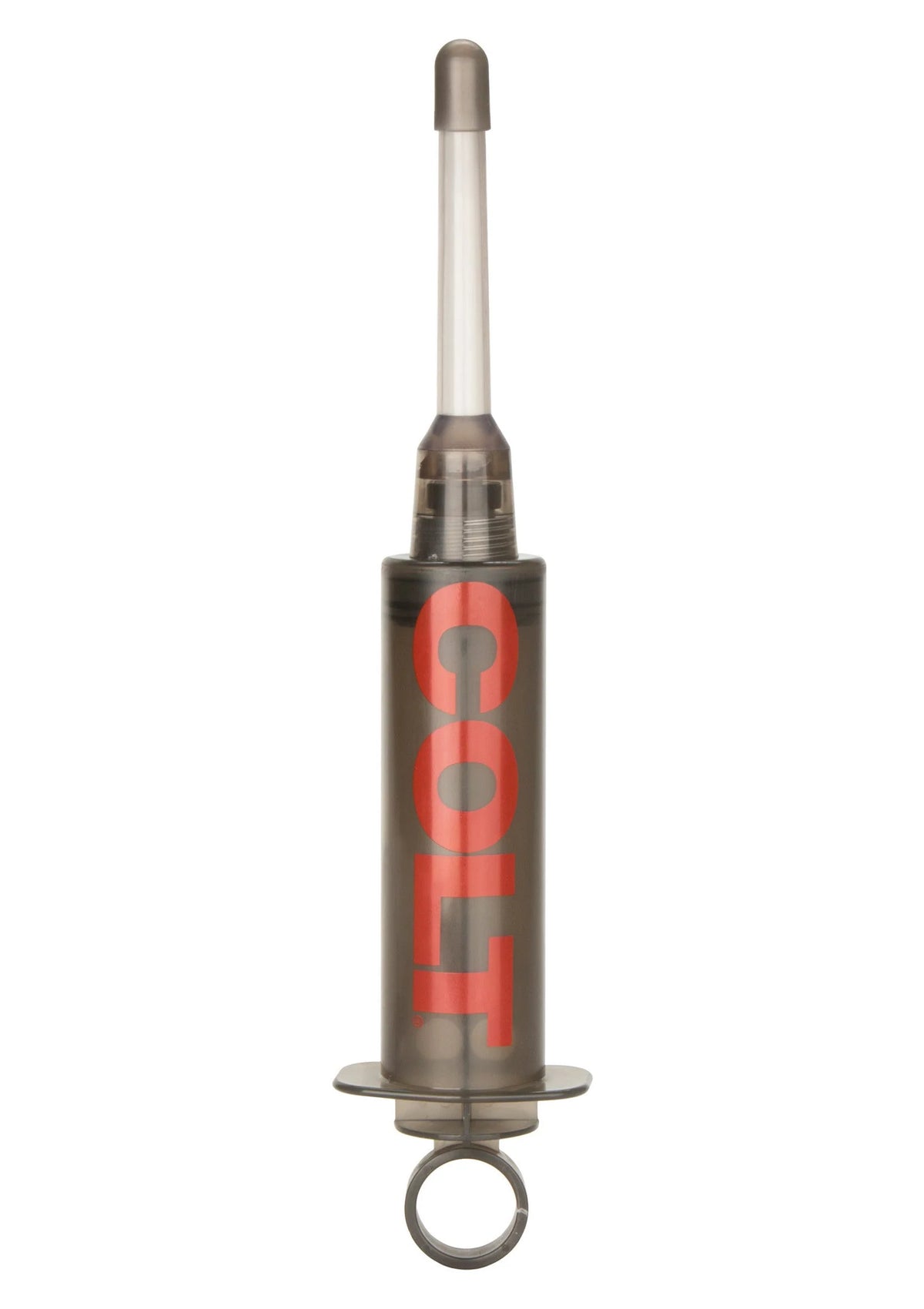 Metalen CalExotics COLT Master Cleanser injectiespuitje met ringbeugel onderaan