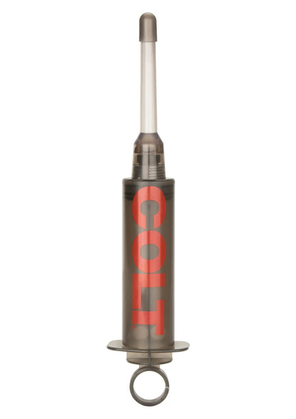 Metalen CalExotics COLT Master Cleanser injectiespuitje met ringbeugel onderaan
