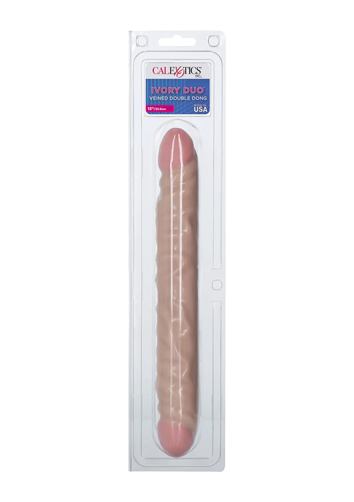 Bestel: Veined Double Dong 12 inch - bij Happytoys: de erotische sex webshop | liever Happy dan Easy ⭐⭐⭐⭐⭐