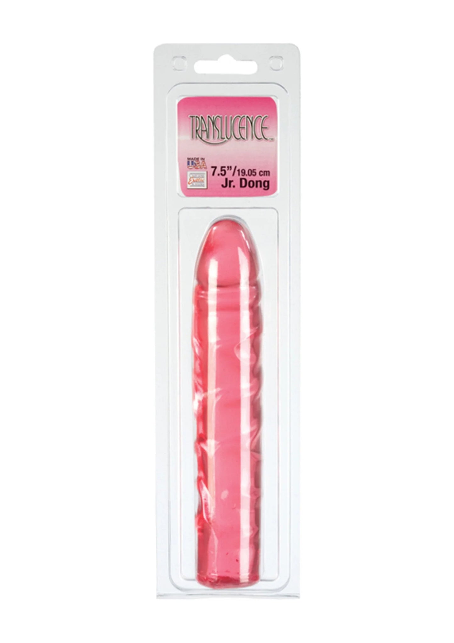 Rode junior-dildo in blisterverpakking; 7,5 / 19,05 cm