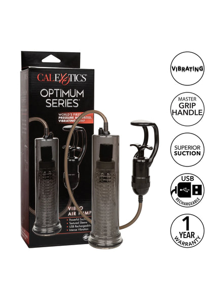 CALExotics OPTIMUM SERIES vibro air pump set met twee cilinders, slang en handgreep