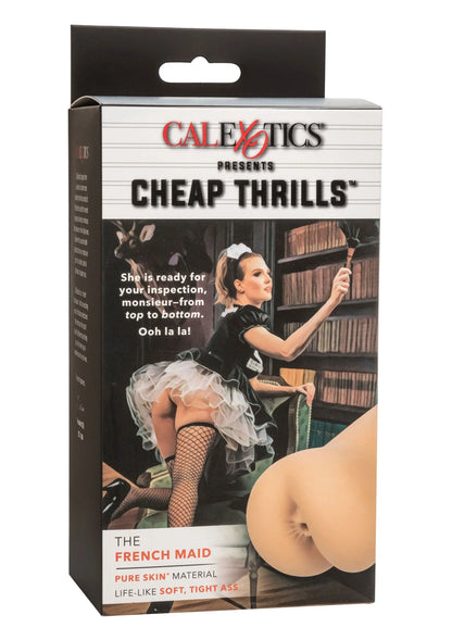 Verpakkingsdoos CalExotics Cheap Thrills 'French Maid' masturbator met illustratie