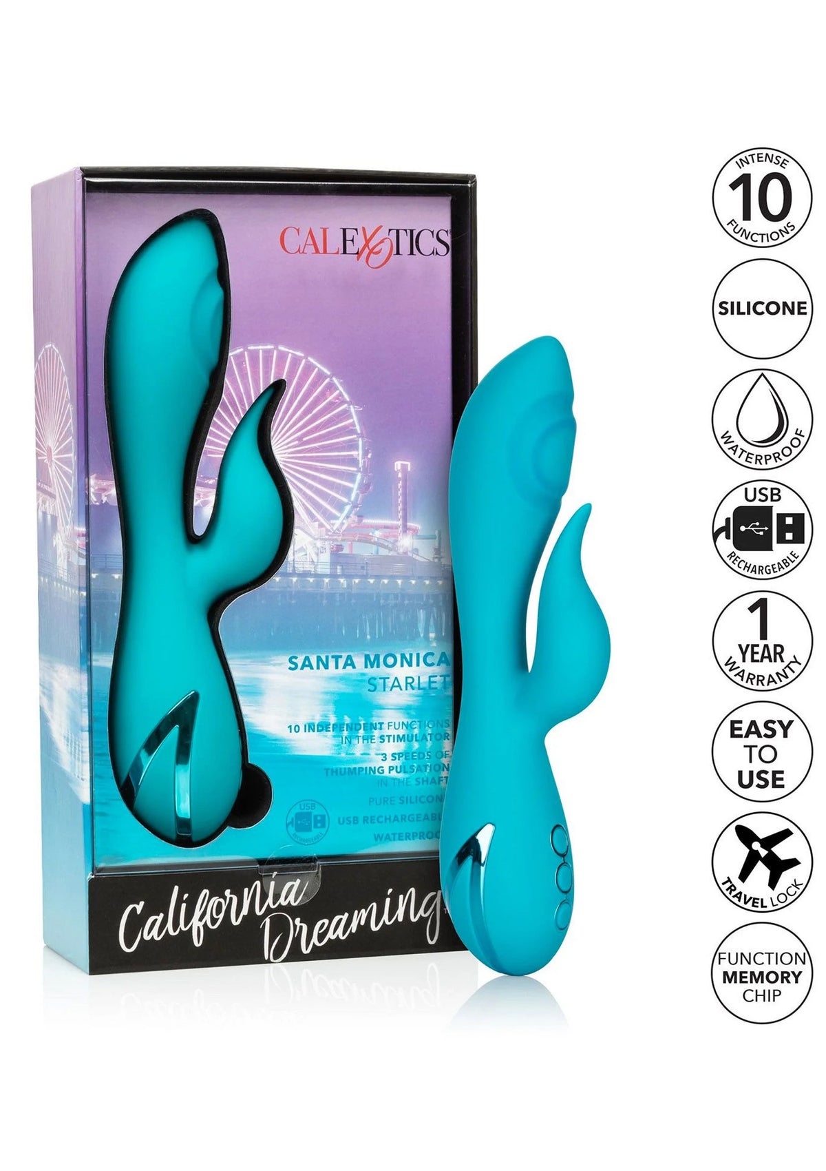 Bestel: California Dreaming Santa Monica Starlet by CalExotics - bij Happytoys: de erotische sex webshop | liever Happy dan Easy ⭐⭐⭐⭐⭐
