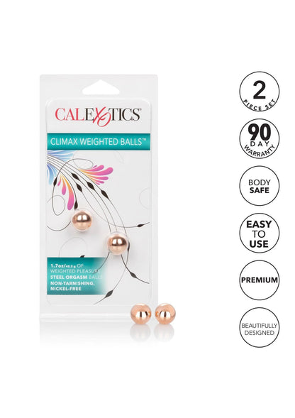 Bestel: Climax Weighted Balls by CalExotics - bij Happytoys: de erotische sex webshop | liever Happy dan Easy ⭐⭐⭐⭐⭐