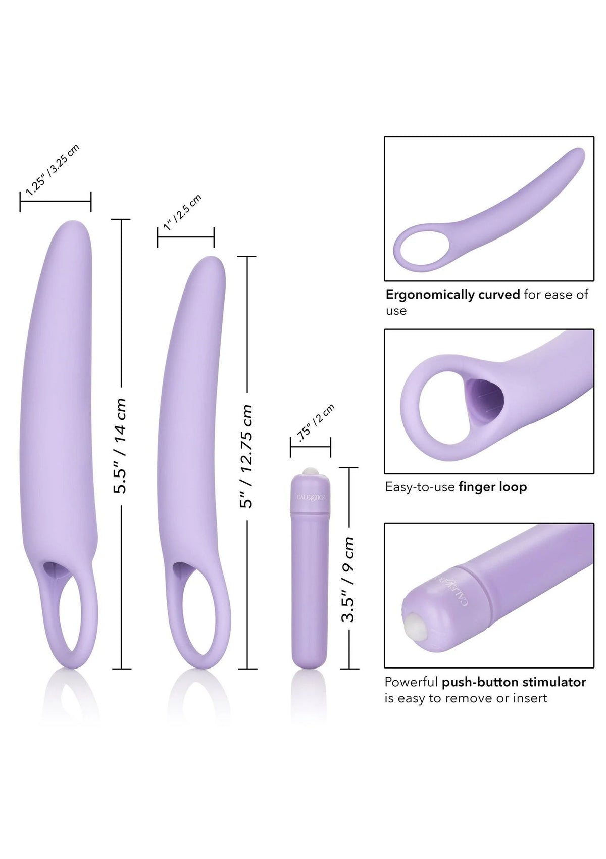Beste vandaag nog: Isabelle Set of 2 Dilators - bij Happytoys Sexshop: online sex shop for Feeling Happy & Easy 😊