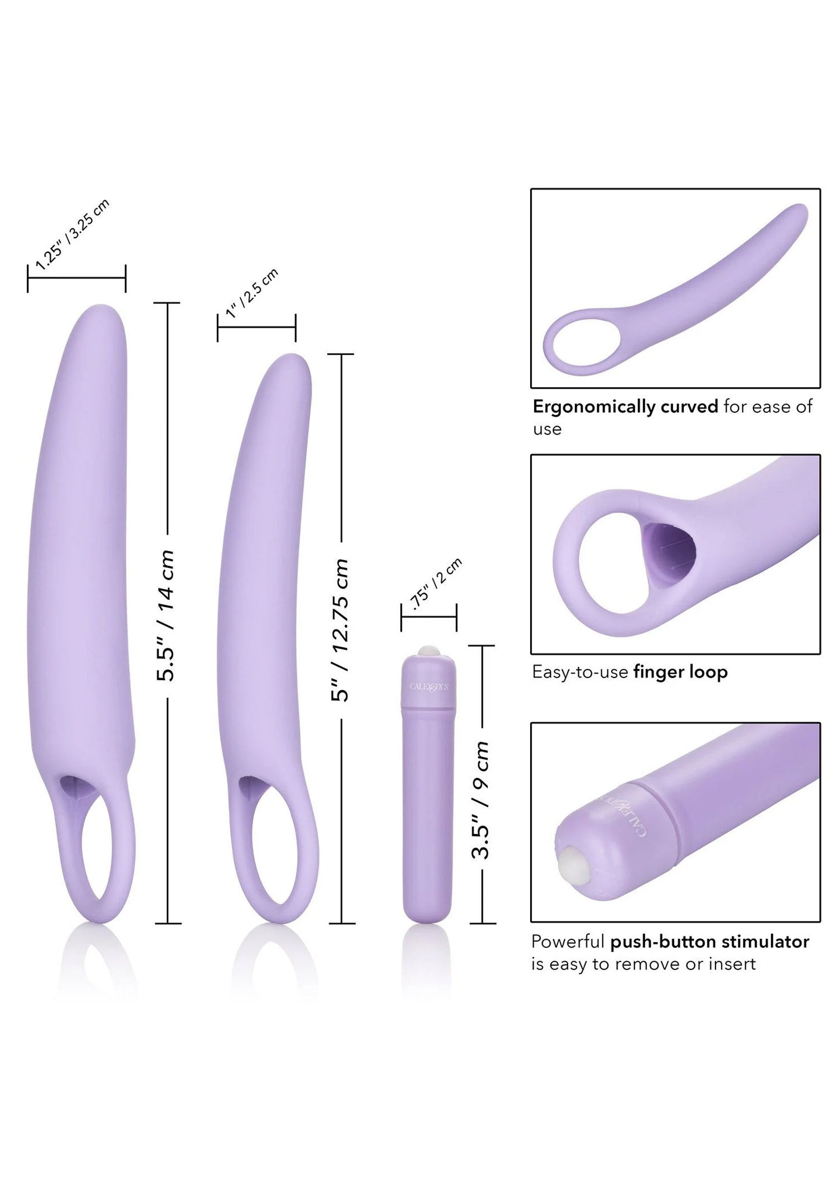 Beste vandaag nog: Isabelle Set of 2 Dilators - bij Happytoys Sexshop: online sex shop for Feeling Happy & Easy 😊