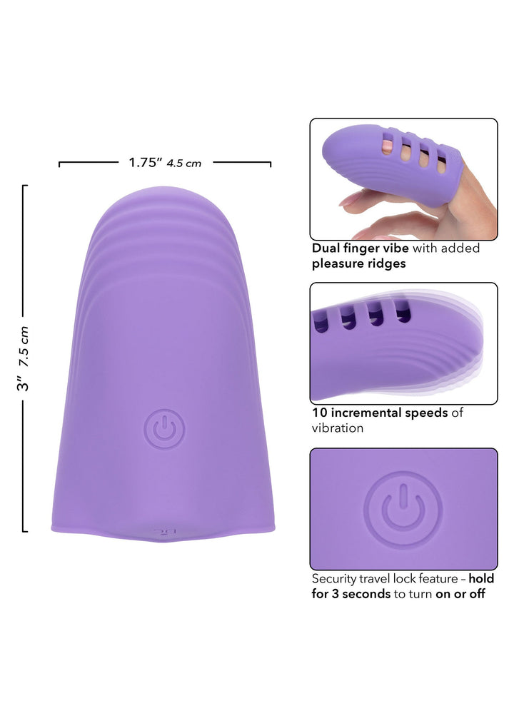 Bestel: Rechargeable Finger Vibe by Dr Laura Berman - bij Happytoys: de erotische sex webshop | liever Happy dan Easy ⭐⭐⭐⭐⭐