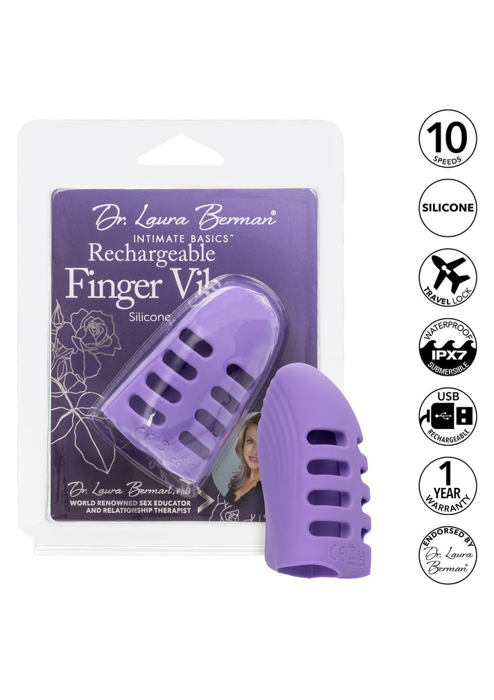 Bestel: Rechargeable Finger Vibe by Dr Laura Berman - bij Happytoys: de erotische sex webshop | liever Happy dan Easy ⭐⭐⭐⭐⭐