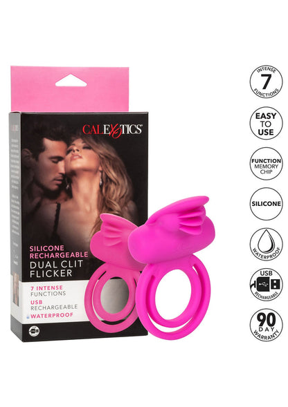 Bestel: Dual Clit Flicker Enhancer cockring by CalExotics Couples Enhancer - bij Happytoys: de erotische sex webshop | liever Happy dan Easy ⭐⭐⭐⭐⭐