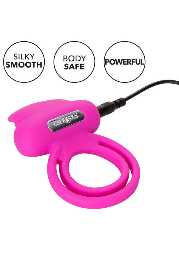 Bestel: Dual Clit Flicker Enhancer cockring by CalExotics Couples Enhancer - bij Happytoys: de erotische sex webshop | liever Happy dan Easy ⭐⭐⭐⭐⭐