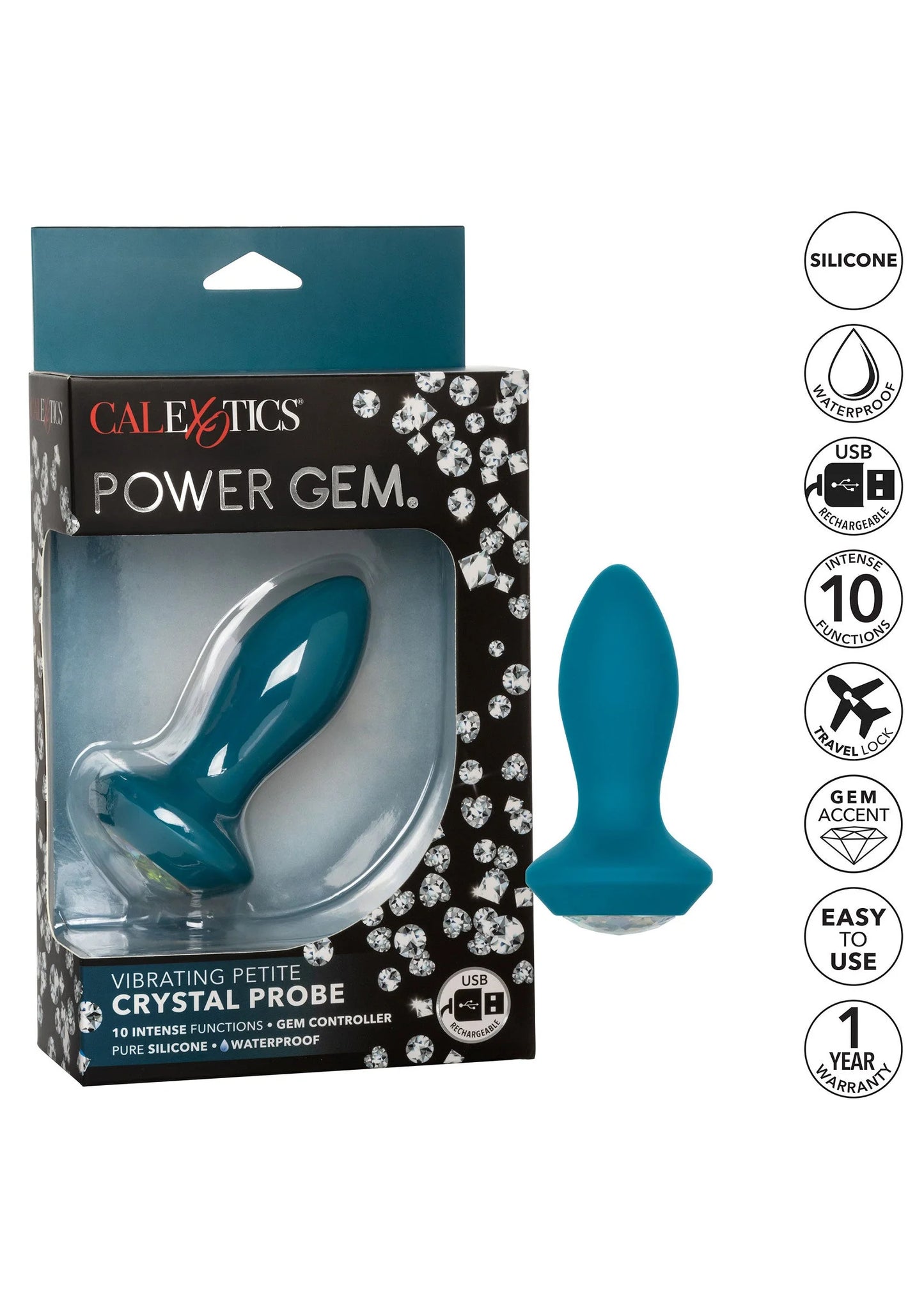 Bestel: Vibrating Petite Crystal Probe - bij Happytoys: de erotische sex webshop | liever Happy dan Easy ⭐⭐⭐⭐⭐