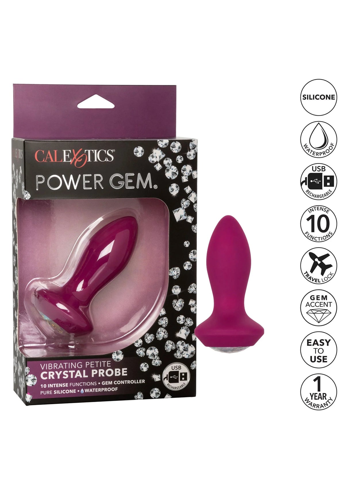 Beste vandaag nog: Vibrating Petite Crystal Probe - bij Happytoys Sexshop: online sex shop for Feeling Happy & Easy 😊