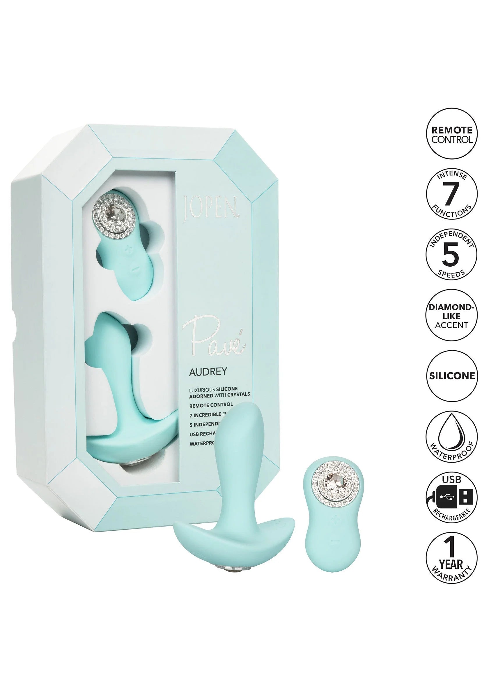 Beste vandaag nog: Pave Audrey Anaal Probe met afstandbediening by Jopen - bij Happytoys