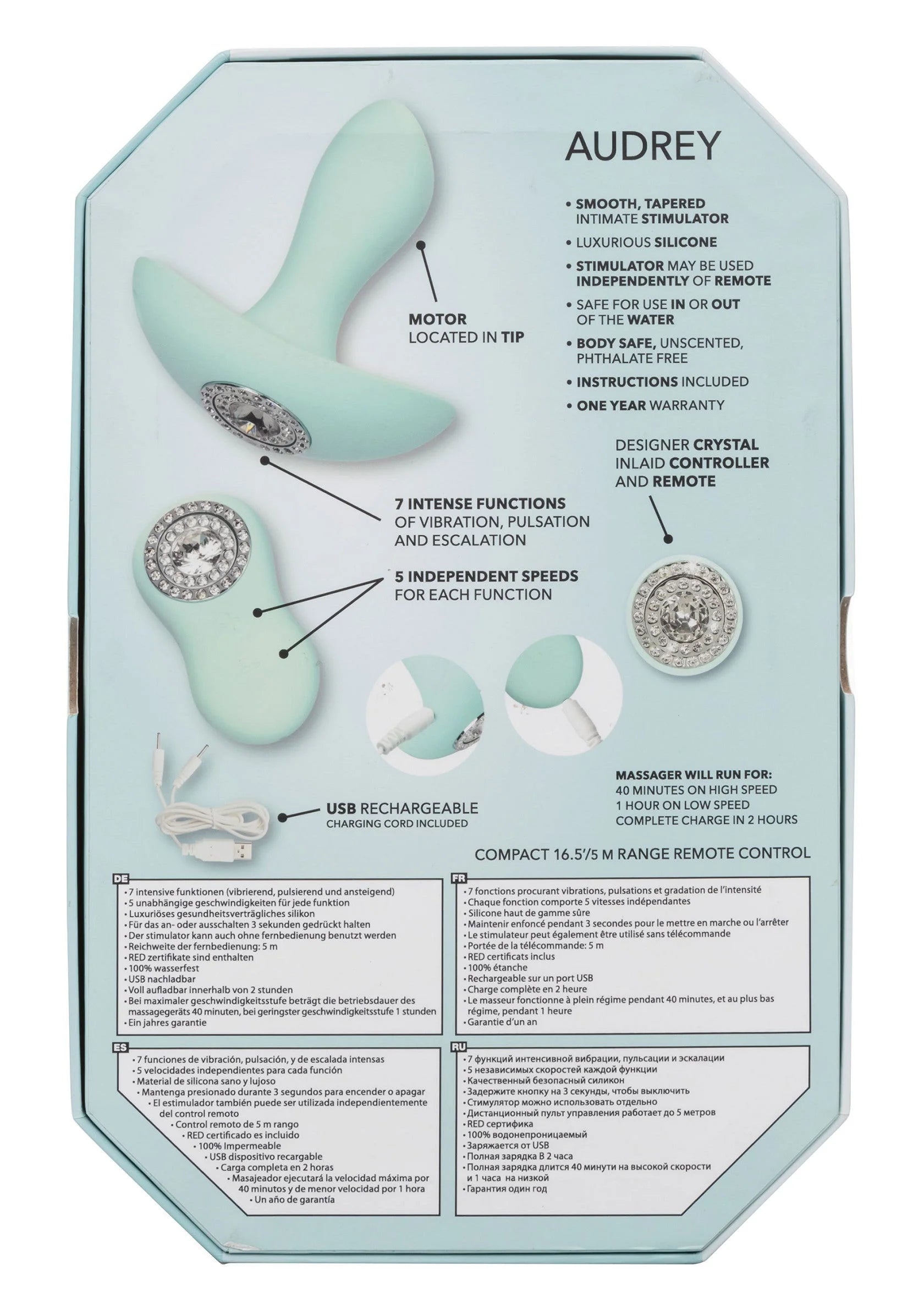 Beste vandaag nog: Pave Audrey Anaal Probe met afstandbediening by Jopen - bij Happytoys
